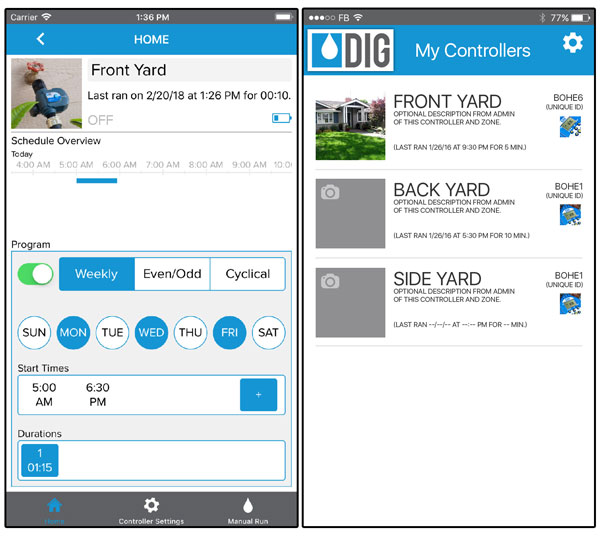 This is the best app for programming your drip irrigation controller. We made it!
